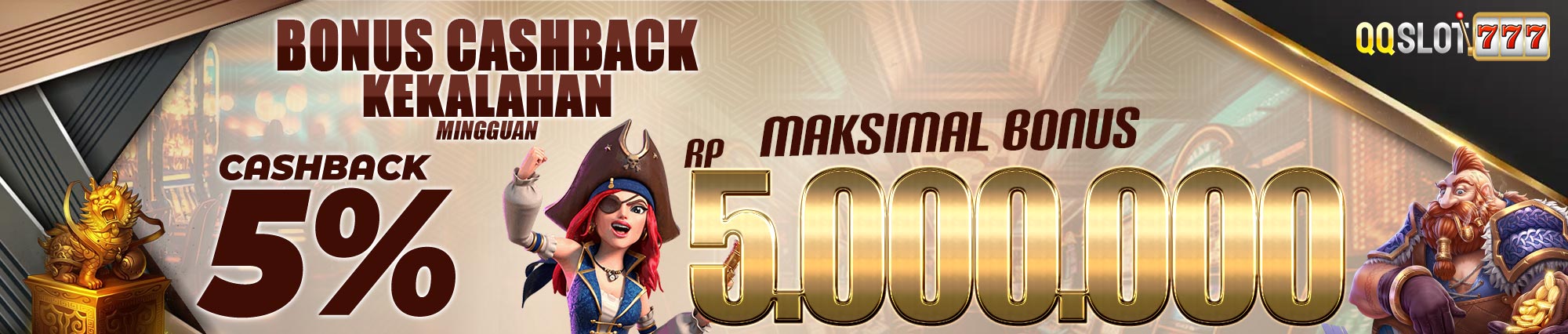 QQSLOT777 -- Bonus Cashback 5%